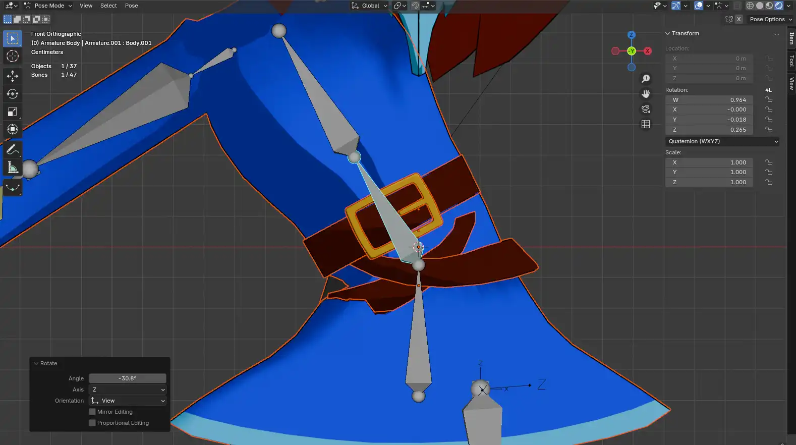Ceinture boguée